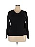 Worthington 100% Cotton Black Pullover Sweater Size 2X - photo 1
