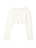 H&M 100% Cotton Solid Ivory Cardigan Size 6 - 8 - photo 2