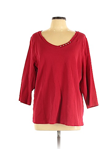 Karen Scott 3/4 Sleeve Top (view 1)