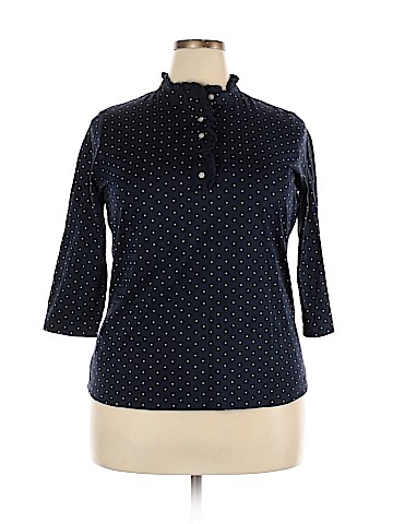 Chaps 3/4 Sleeve Top (view 1)