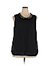 Attention 100% Polyester Black Sleeveless Blouse Size XXL - photo 1