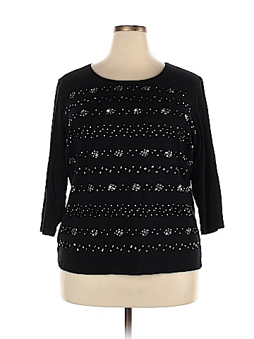 Karen Scott 3/4 Sleeve Top (view 1)