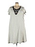 Roaman's Gray Casual Dress Size 30 (3X) - photo 1