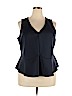ELOQUII Blue Sleeveless Top Size 20 - photo 1