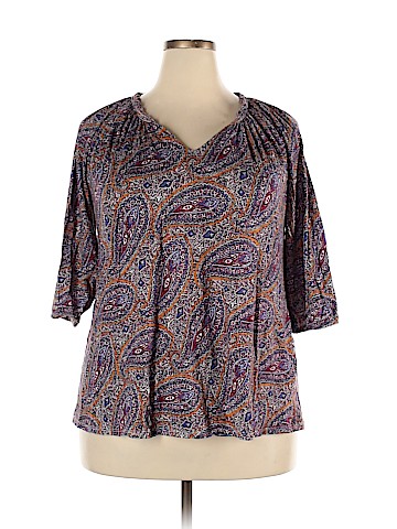 Lucky Brand Short Sleeve Blouse (view 1)