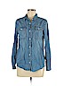 Forever 21 Blue Long Sleeve Button-Down Shirt Size M - photo 1