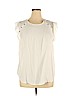 Ann Taylor LOFT 100% Viscose Ivory Short Sleeve Blouse Size XL - photo 1