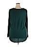 Croft & Barrow 100% Polyester Green Long Sleeve Blouse Size 2X - photo 2