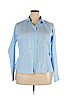 George Blue Long Sleeve Button-Down Shirt Size XXL - photo 1
