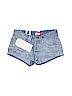 H&M Blue Denim Shorts Size 25 waist - photo 1