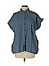 Madewell Blue Short Sleeve Button-Down Shirt Size XS - photo 1