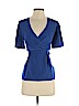 Ann Taylor 100% Polyester Blue Short Sleeve Blouse Size 0 (petite) - photo 1