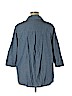 Assorted Brands 100% Cotton Blue 3/4 Sleeve Button-Down Shirt Size 1X - photo 2