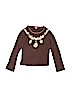 One Kid Brown Long Sleeve Top Size 4 - photo 1