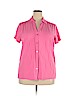 White Stag Pink Short Sleeve Button-Down Shirt Size XL - photo 1