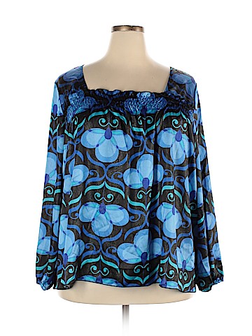 NY Collection Long Sleeve Blouse (view 1)