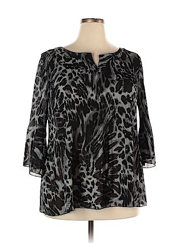 Just My Size Long Sleeve Blouse (view 1)