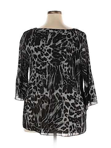 Just My Size Long Sleeve Blouse (view 2)