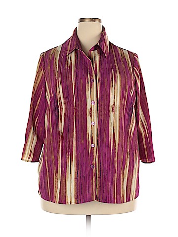 Just My Size Long Sleeve Blouse (view 1)