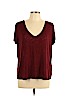 Project Social T Burgundy Short Sleeve Top Size L - photo 1