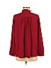Ann Taylor LOFT 100% Polyester Burgundy Long Sleeve Blouse Size M (petite) - photo 2