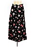 Vintage Blue 100% Rayon Black Casual Skirt Size 9 - photo 1