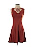 Mudd Burgundy Casual Dress Size XS - photo 1