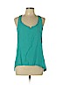 Splendid Blue Sleeveless Blouse Size L - photo 1