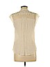 Miss Daisy 100% Rayon Ivory Short Sleeve Blouse Size M - photo 2