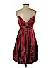 Vivienne Vivienne Tam 100% Polyester Red Cocktail Dress Size 6 - photo 2