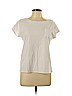Christopher & Banks White Short Sleeve T-Shirt Size L (petite) - photo 1