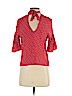 Zara 100% Polyester Red Short Sleeve Blouse Size S - photo 1