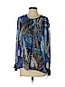 Vince Camuto 100% Polyester Blue Long Sleeve Blouse Size S - photo 1