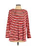 Old Navy 100% Cotton Red Long Sleeve Top Size 1X - photo 1