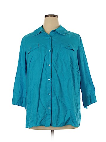 Kim Rogers 3/4 Sleeve Button-Down Shirt (view 1)