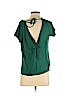 Maeve by Anthropologie 100% Linen Green Short Sleeve Top Size S - photo 2