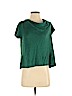 Maeve by Anthropologie 100% Linen Green Short Sleeve Top Size S - photo 1