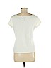 Eileen Fisher 100% Cotton Ivory Short Sleeve T-Shirt Size M - photo 2