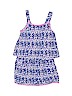Cherokee 100% Rayon Print Purple Romper Size XS (youth) - photo 1