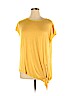 Max Studio Yellow Short Sleeve Top Size XL - photo 1