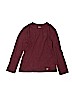 Gap Kids 100% Cotton Burgundy Long Sleeve T-Shirt Size 10 - photo 1