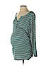 Motherhood Teal Long Sleeve Henley Size L - photo 1