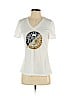 Adidas 100% Cotton White Short Sleeve T-Shirt Size S - photo 1