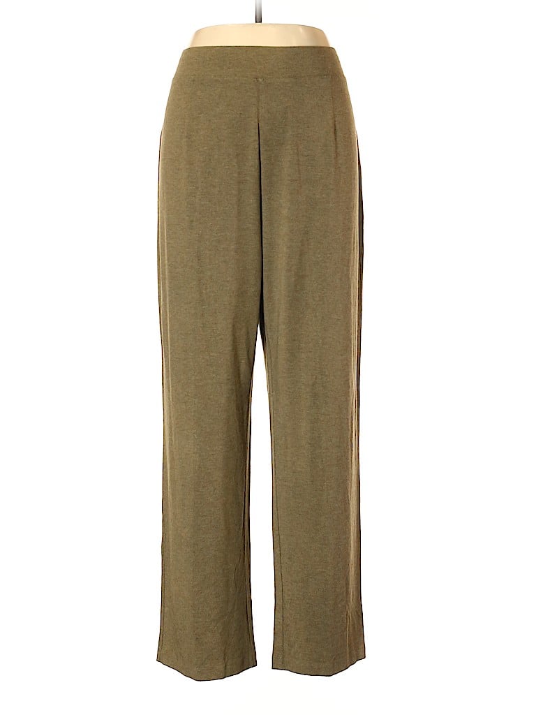 Eileen Fisher Solid Green Sweatpants Size 1X (Plus) - 47% off | thredUP