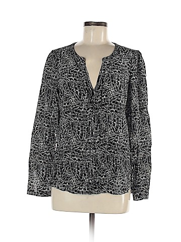 Rebecca Taylor Long Sleeve Silk Top (view 1)