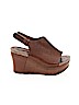 Pierre Dumas Brown Wedges Size 6 1/2 - photo 1