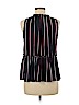 Ann Taylor LOFT 100% Polyester Blue Sleeveless Blouse Size M (petite) - photo 2