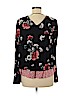 Love, Fire 100% Rayon Black Long Sleeve Blouse Size M - photo 2