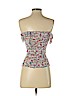 Diane von Furstenberg 100% Silk Gray Sleeveless Silk Top Size P (petite) - photo 2