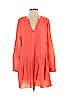BCBGMAXAZRIA 100% Cotton Orange Casual Dress Size 4 - photo 1